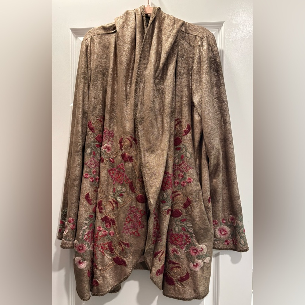 Johnny Was CLAUDETTE METALLIC SWEATER Limited Edition